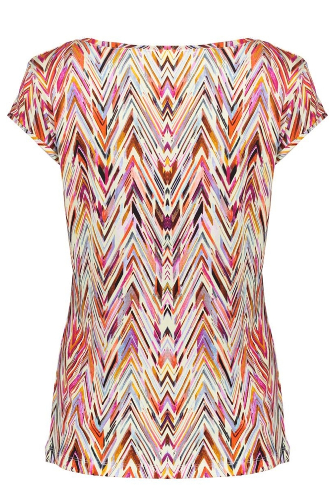 KATE T SHIRT MET RONDE HALS EN PRINT 52446 60 000450 RED/PURPLE